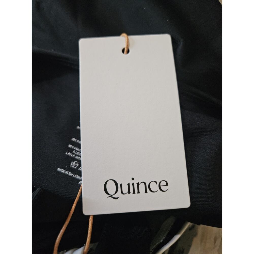 Quince Italian Underwire One-Piece Swimsuit Black White Retro Style Large - Picture 5 of 5